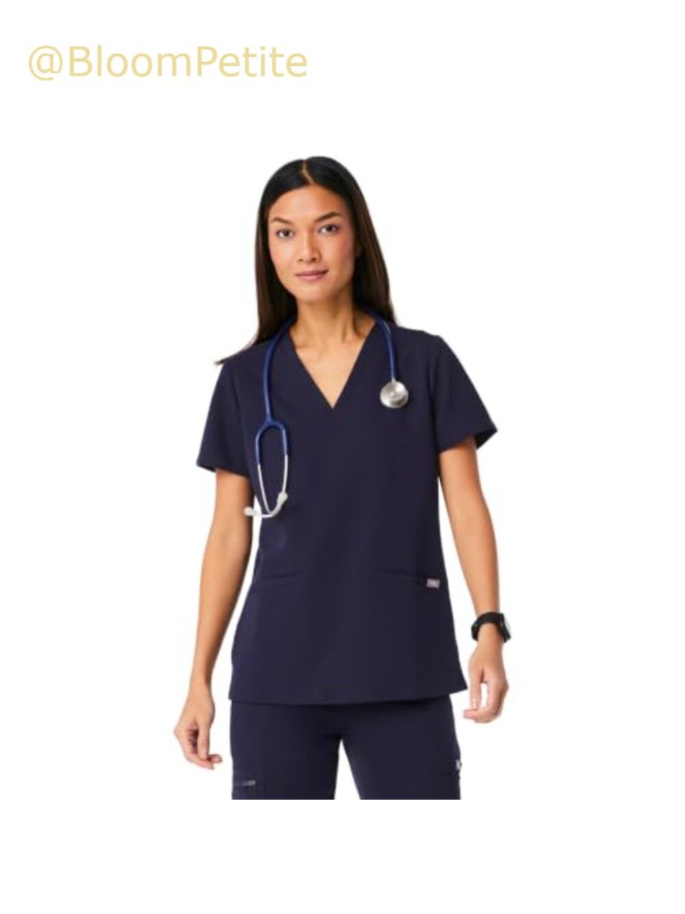 FIGS Casma Scrub Top V-Neck 3-Pocket FIONx Medical Uniform Top